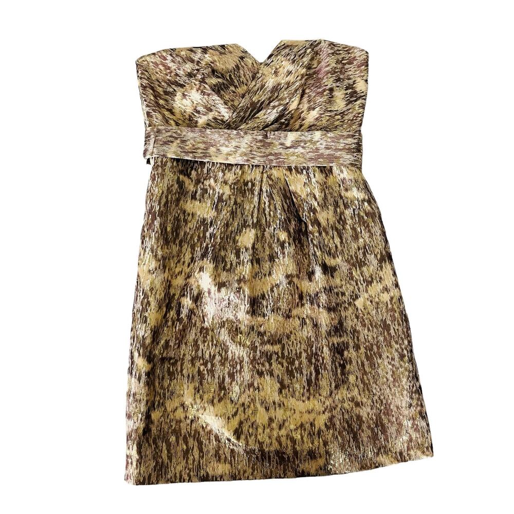 Gianni Bini Gold A-line Sweetheart Dress - Picture 8 of 8